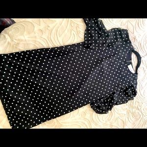 Charles Henry Polka Dot Dress